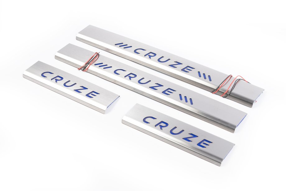 Chevrolet Cruze 2009–2015 Dorpellijsten (4 stuks, blauw) Image