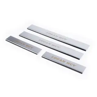 Carmos V1 RVS instaplijsten (set 4 stuks) Dacia Logan MCV 2013–2020 foto 3