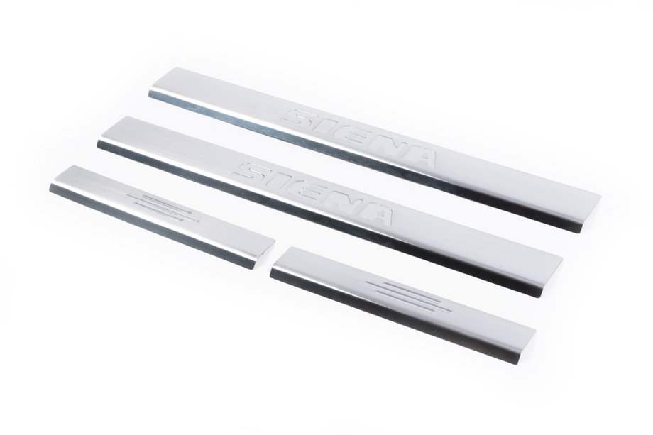 Fiat Siena 1996–2016 Carmos instaplijsten RVS (4 stuks) Image