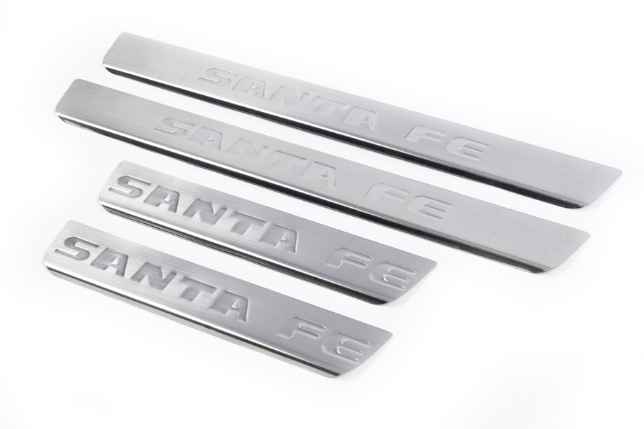 Hyundai Santa Fe 2 2006–2012 RVS instaplijsten Carmos V1 (set van 4) Foto 1