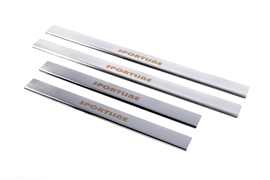 Mercedes E-class W124 1984–1997 SportLine instaplijsten voor deurdrempels (set van 4, RVS) Image