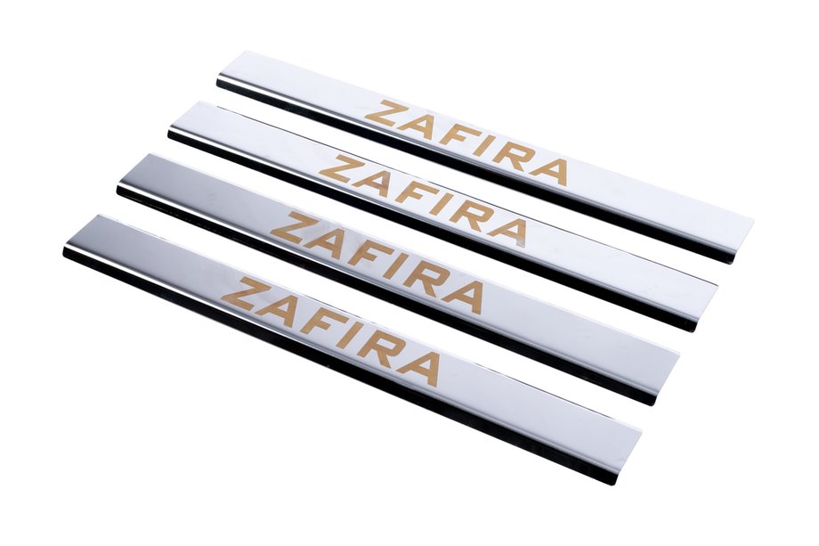 Opel Zafira B 2005–2011 Carmos V1 instaplijsten (4 stuks, RVS) Image