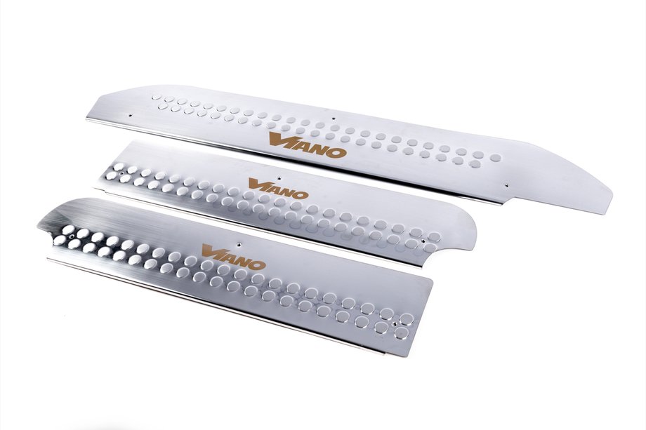 Mercedes Viano 2004–2014 Interieur dorpellijsten Carmos V1 (RVS) Set van 4 stuks, Carmos – Turks staal Image
