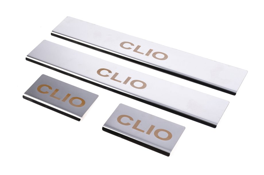 Renault Clio III 2005–2012 Carmos instaplijsten RVS (4 stuks) Foto 1