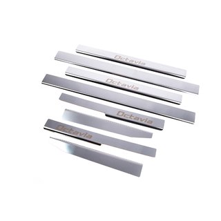 Carmos dorpellijsten (8 stuks, RVS) Skoda Octavia II A5 2010–2013 foto 3