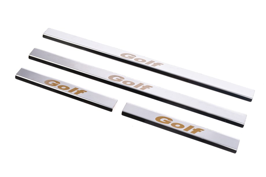 Volkswagen Golf 5 2003–2009 Carmos V1 RVS instaplijsten (set 4 stuks) Foto 1