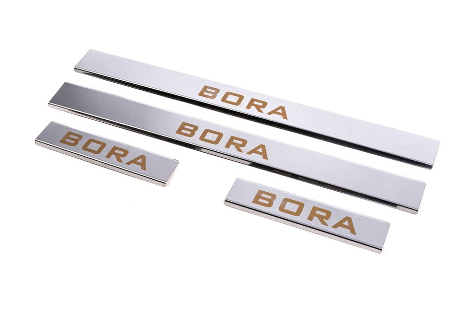 Volkswagen Bora 1998–2004 Carmos dorpellijsten (set 4 stuks, RVS) Foto 1
