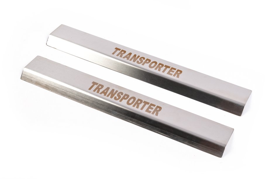 Volkswagen T5 Transporter 2003–2010 Carmos V1 instaplijsten (2 stuks, RVS) Image