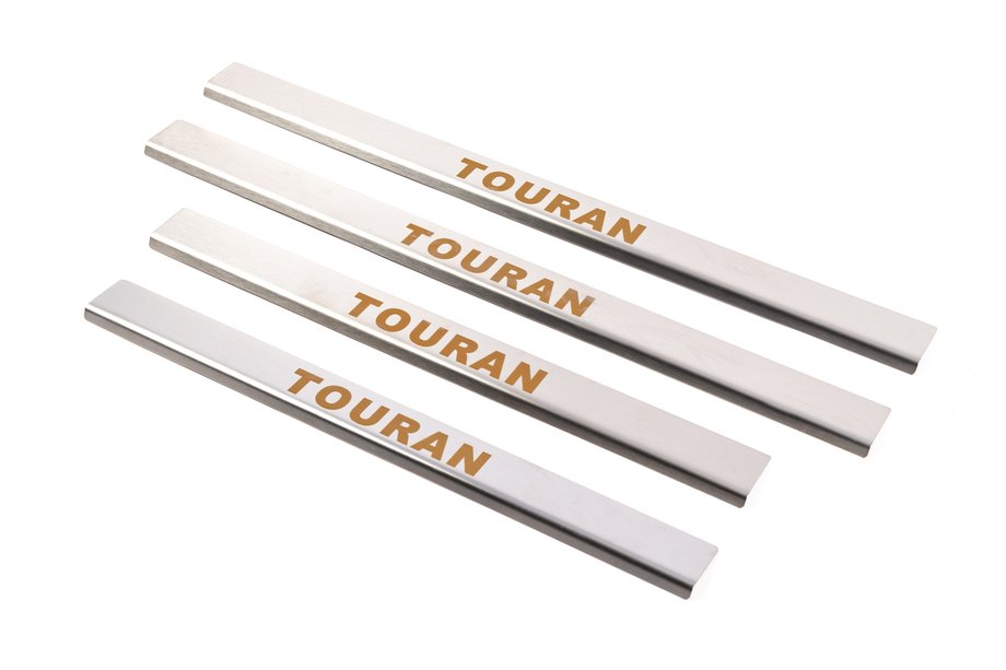 Volkswagen Touran 2003–2010 Carmos dorpellijsten (set 4 stuks, RVS) Image