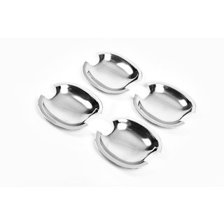 RVS deurgreepschalen (set 4 stuks) foto 2