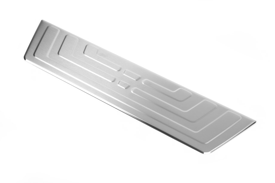 Volkswagen Amarok 2010–2022 OmsaLine achterbumperbeschermplaat (mat RVS) Image