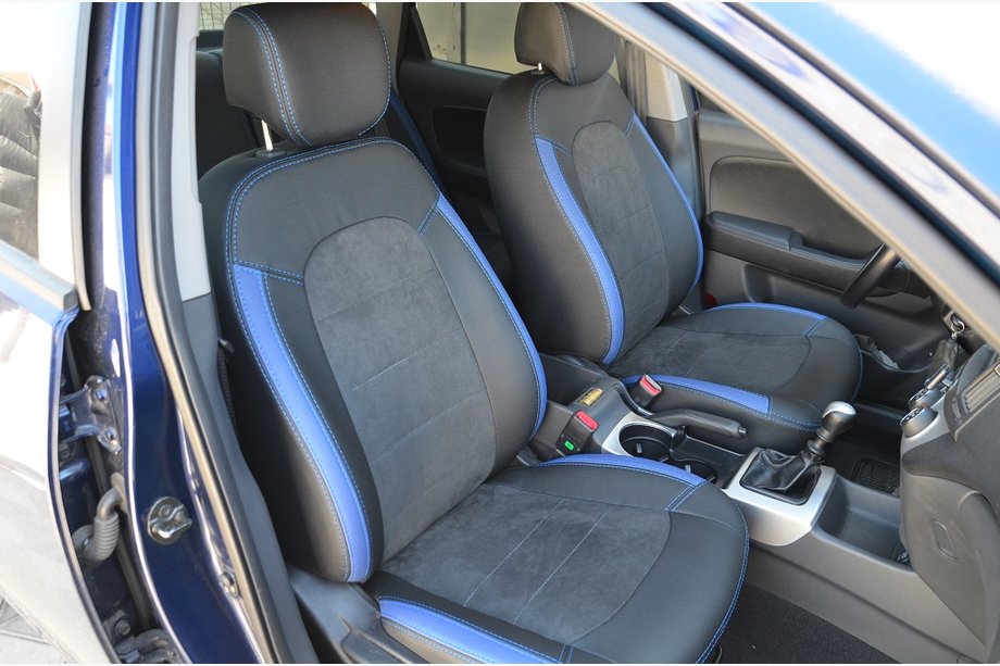 Hyundai Elantra (HD) 2006–2011 Autostoelhoezen Elite (kunstleer ↗ alcantara-look) Image