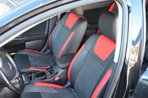 Mitsubishi Lancer X 2008– SoyuzAuto stoelhoezen in leatherlook foto 1