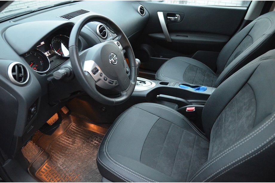 Nissan Qashqai 2007–2010 SoyuzAuto stoelhoezen in leatherlook Image