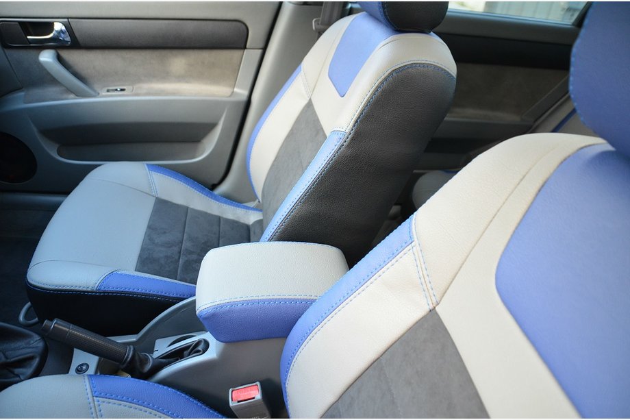 Chevrolet Lacetti 2003–2024 SoyuzAuto stoelhoezen in leatherlook Image
