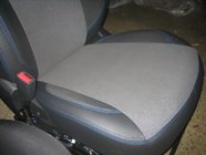 Hyundai Accent 2011–2017 Autostoelhoezen (kunstleer↗stof, Premium) foto 3
