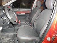 Hyundai Getz 2002– Autostoelhoezen (kunstleer + stof) foto 1