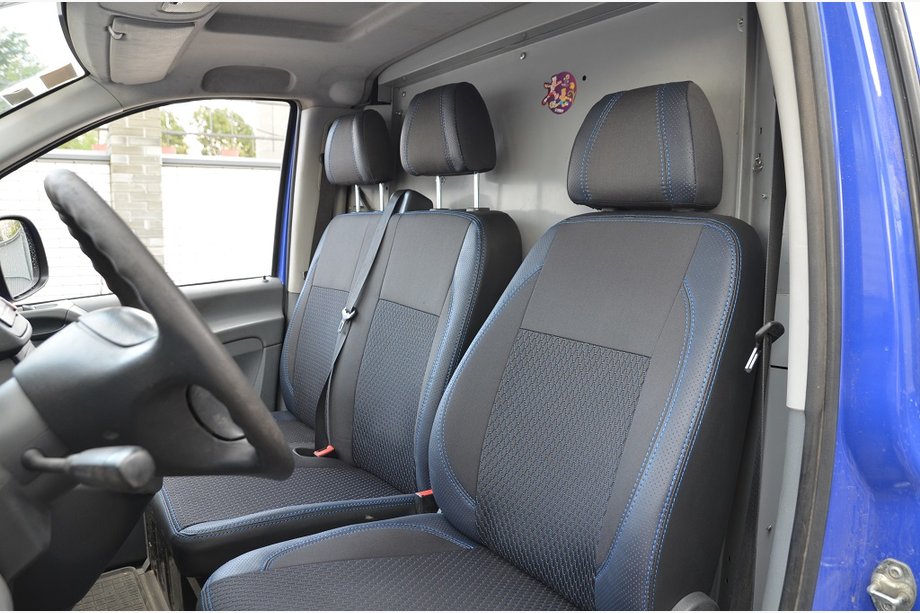 Mercedes Vito W639 2004–2014 Autostoelhoezen (kunstleer↗stof, Premium) Image