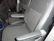 Volkswagen T5 Transporter 2003–2010 Autostoelhoezen (kunstleer↗stof, Premium) foto 3