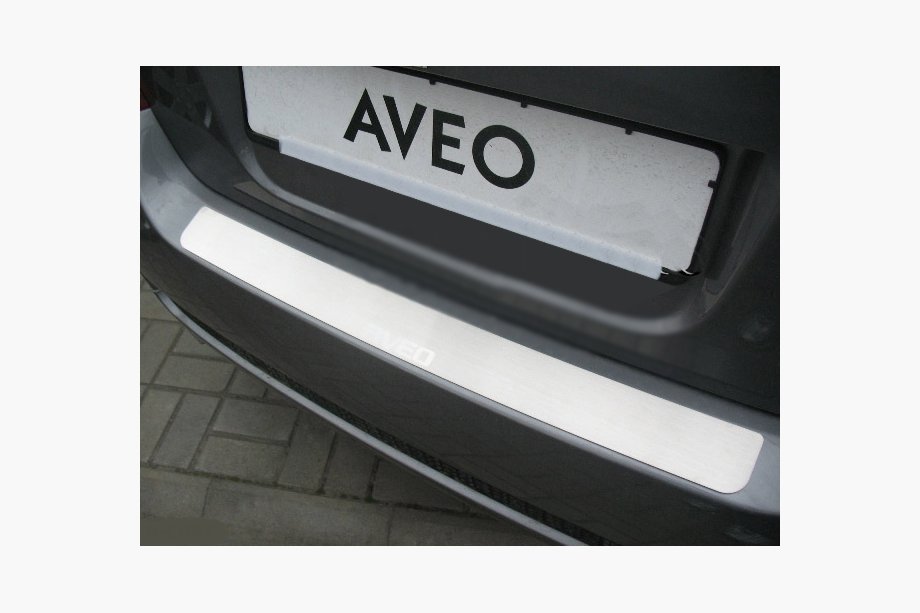Chevrolet Aveo T250 2005–2011 Nataniko RVS achterbumper beschermlijst Image