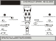 Chevrolet Spark 2004–2009 Dashboard sierlijsten (Hartman) foto 1