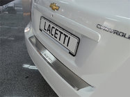 Chevrolet Lacetti 2003–2024 Achterbumperbeschermer met opstaande rand Natanika (RVS) Sedan foto 1