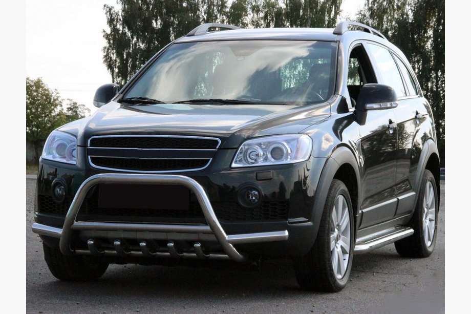 Chevrolet Captiva 2006–2019 Voorste bullbar WT003-Plus (RVS) Image