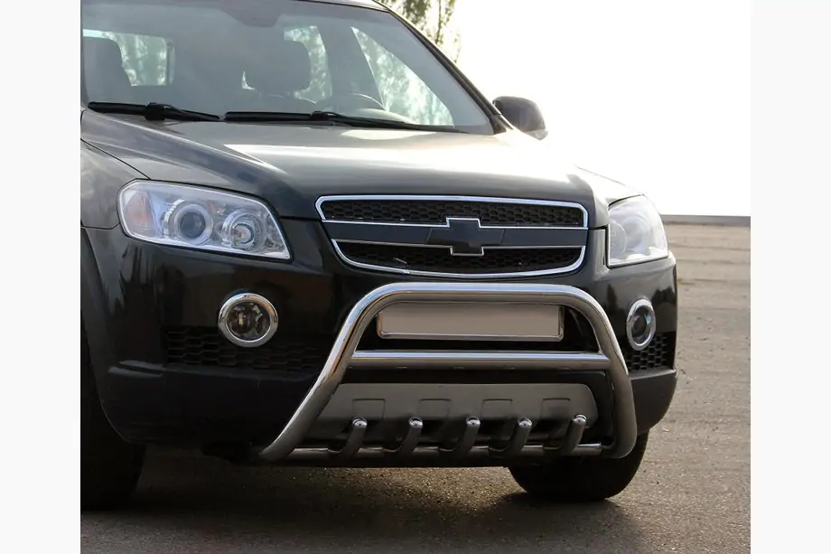 Chevrolet Captiva 2006–2019 Voorste bullbar WT003 (RVS) Foto 1