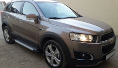 Chevrolet Captiva 2006–2019 Side steps Allmond Grey (set van 2, aluminium) foto 1