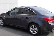 Chevrolet Cruze 2009–2015 Complete raamomlijsting (Sedan, RVS) foto 1