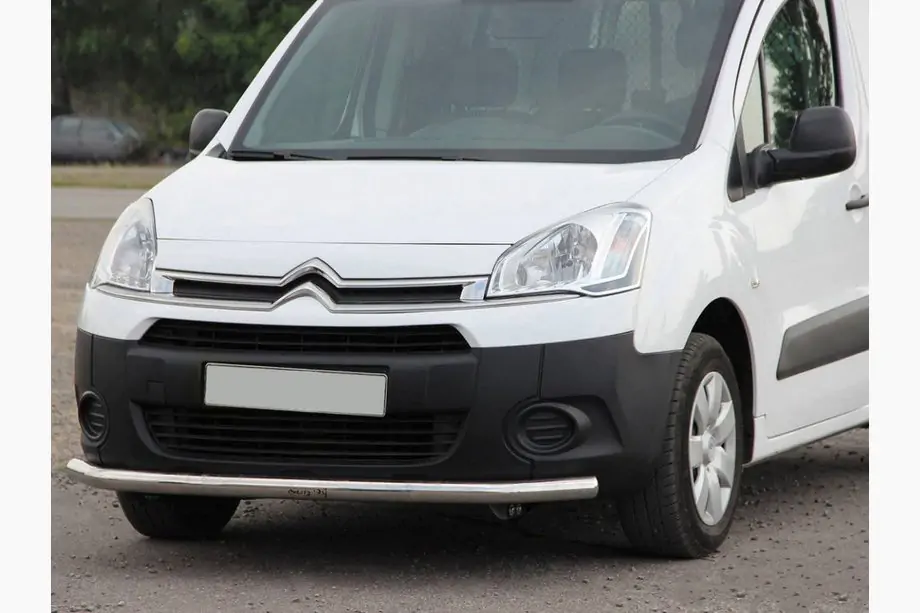 Peugeot Partner Tepee 2008–2018 Frontbescherming ST008 (RVS) Image