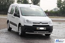 Peugeot Partner Tepee 2008–2018 Voorbeschermbeugel ST016 (RVS) 51/42 mm foto 3