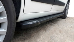 Citroen Nemo 2007–2017 Side steps Rainbow Black (set 2 st., aluminium profiel) foto 2