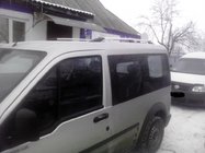 Ford Connect 2002–2006 Chromen dakrails foto 3