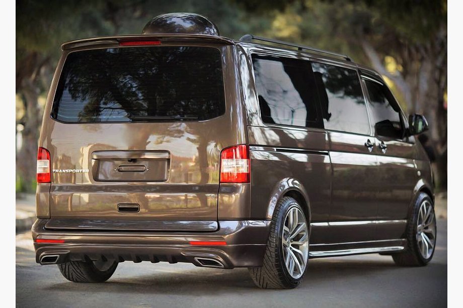 Volkswagen T5 Multivan 2003–2010 Achterbumperdiffuser Sport 2 (spuitklaar) Image
