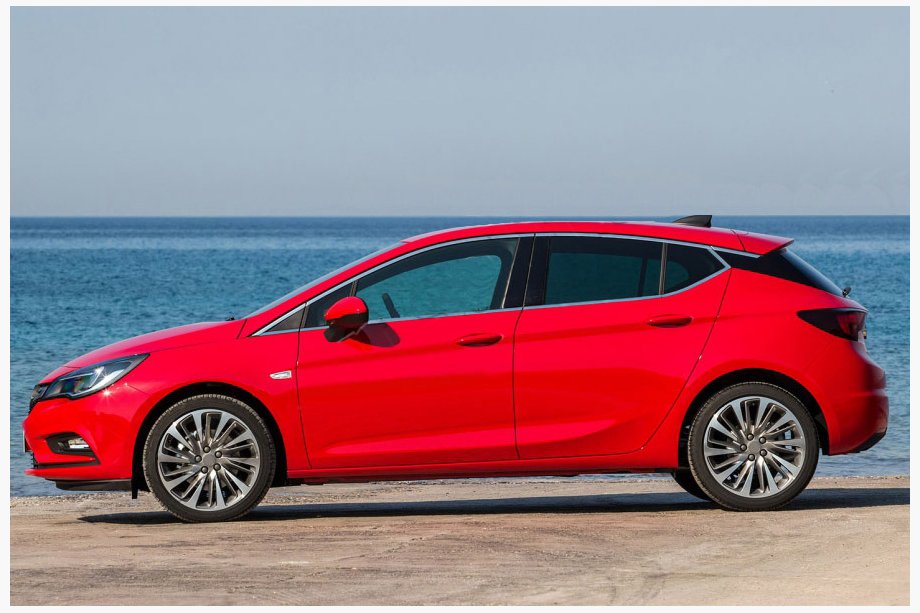 Opel Astra K 2016–2021 RVS raamomlijsting Image