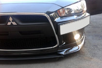 Mitsubishi Lancer X 2008– Kentekenplaathouder (kunststof) Mat zwart foto 5