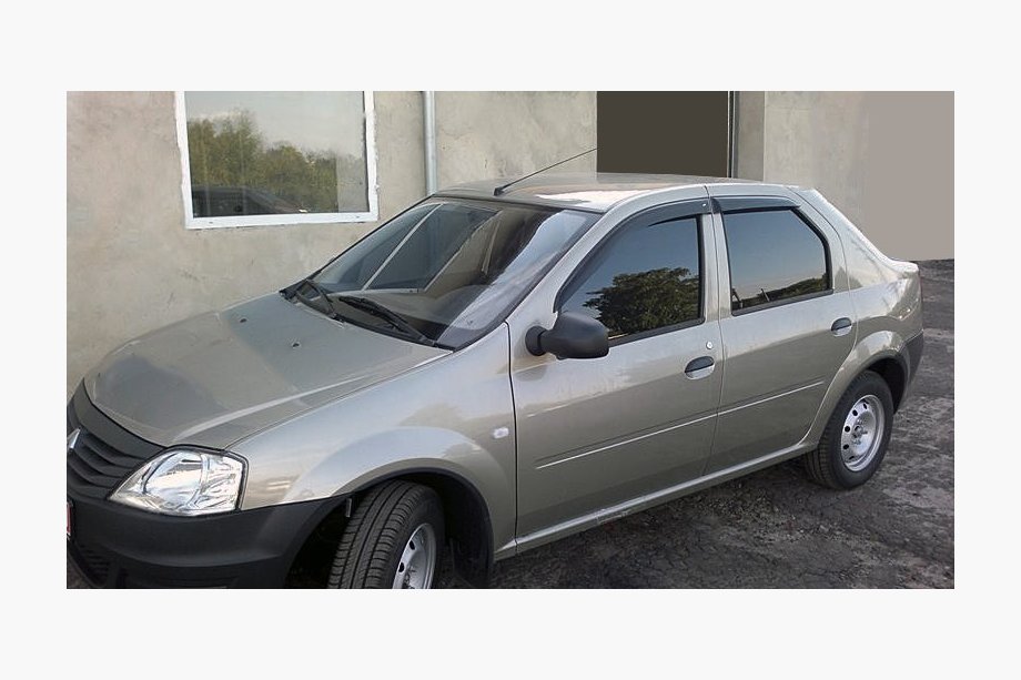 Renault Logan I 2008–2013 Raamdeflectoren (set van 4, ANV) Image