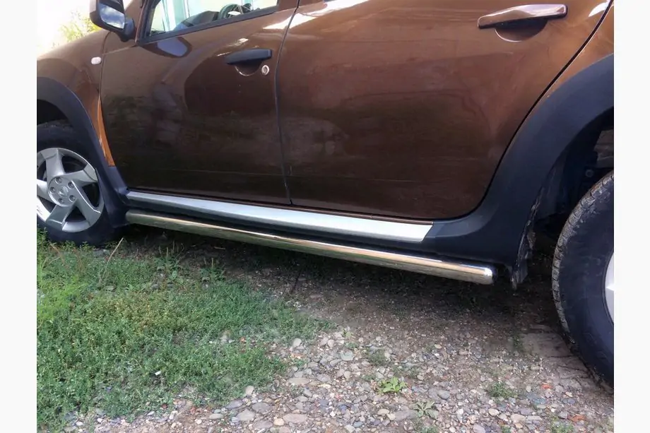 Renault Duster 2008–2017 Zijbuizen zonder inzetstukken (2 st., RVS) Image