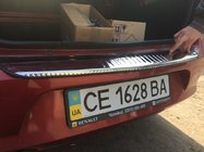 Renault Logan I 2008–2013 RVS sierlijst voor achterbumper Carmos (RVS) foto 2