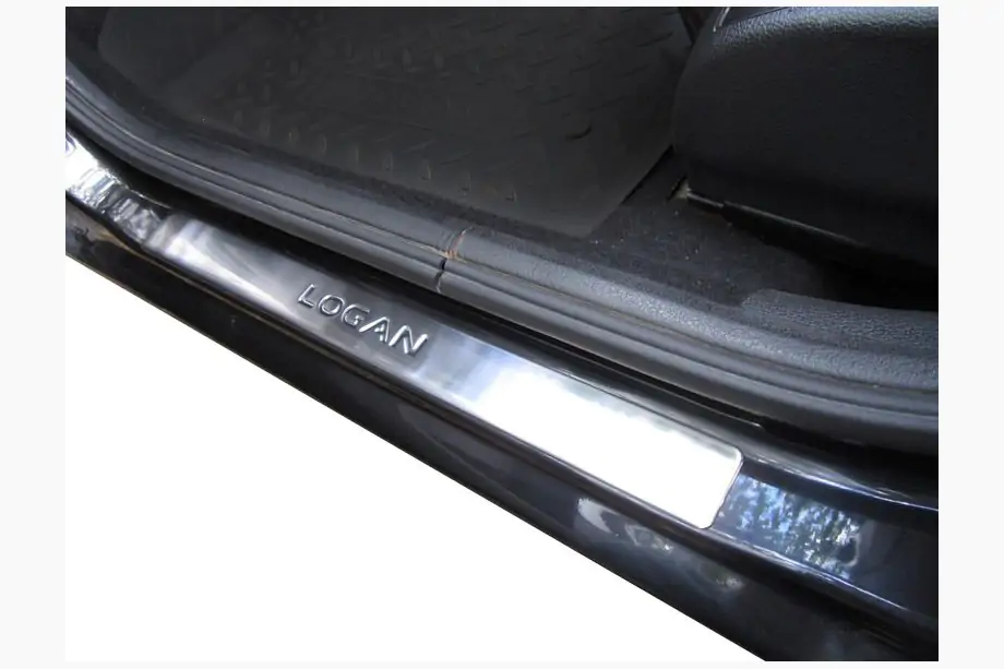 Renault Logan I 2008–2013 OmsaLine instaplijsten (set 4 st., RVS) Foto 1