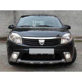 Voorbumper lipspoiler-delen (3 stuks, spuitklaar) Renault Sandero 2007–2013 foto 1