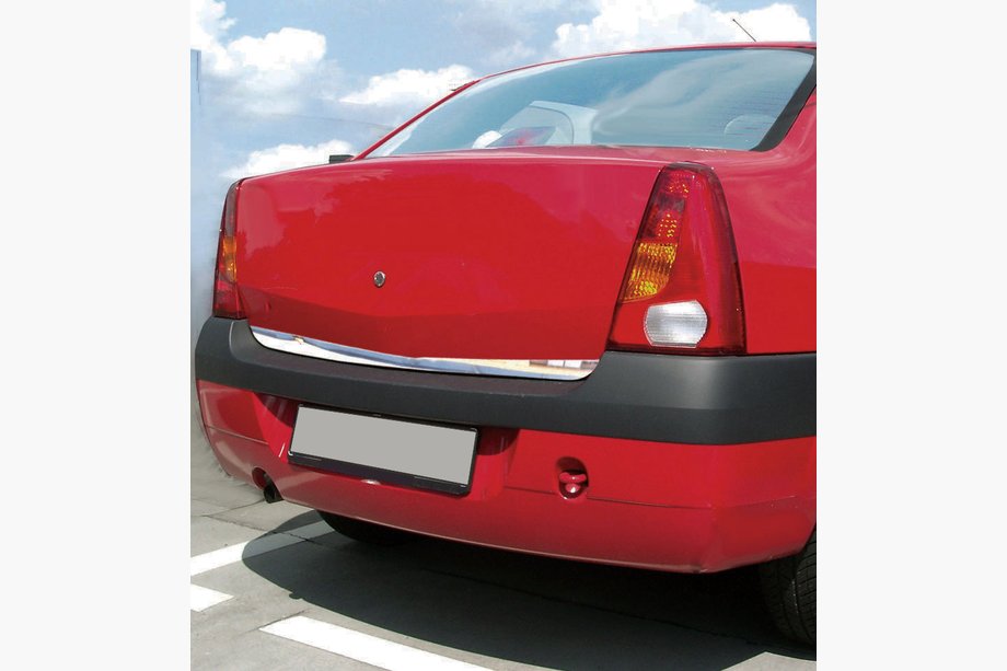 Renault Logan I 2005–2008 RVS sierlijst onderrand achterklep Image