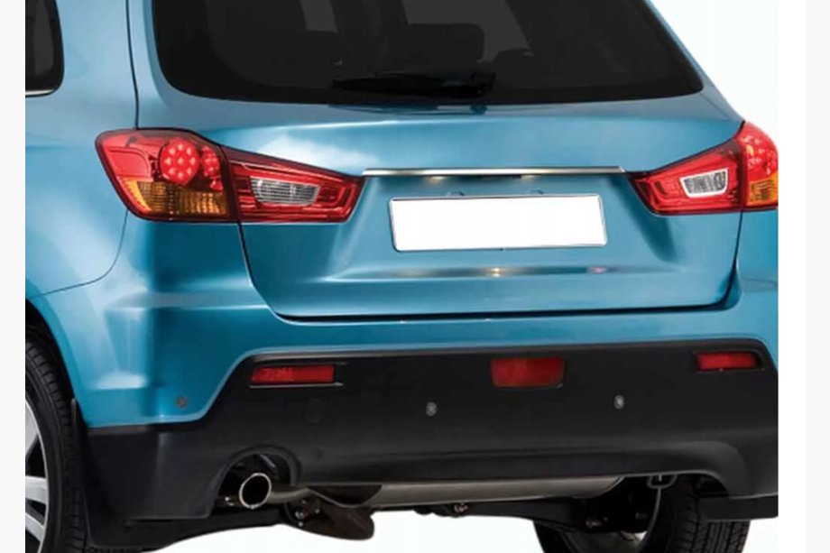 Mitsubishi ASX 2010–2023 Chromen sierlijst boven de kentekenplaat (RVS) Image