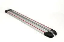 Kia Sportage 2010–2015 Side steps Maya Red-Grey (2 st., aluminium) foto 3