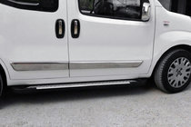 Citroen Nemo 2007–2017 Side steps Allmond Grey (2 st., aluminium profiel) foto 1