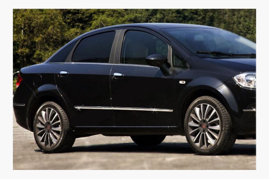 Fiat Linea 2006–2018 Deurstrip (set van 4, RVS) Foto 2