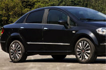 Fiat Linea 2006–2018 Deurstrip (set van 4, RVS) foto 2
