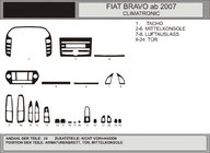 Fiat Bravo 2008–2016 Dashboard sierlijsten (Hartman) Blauw foto 1