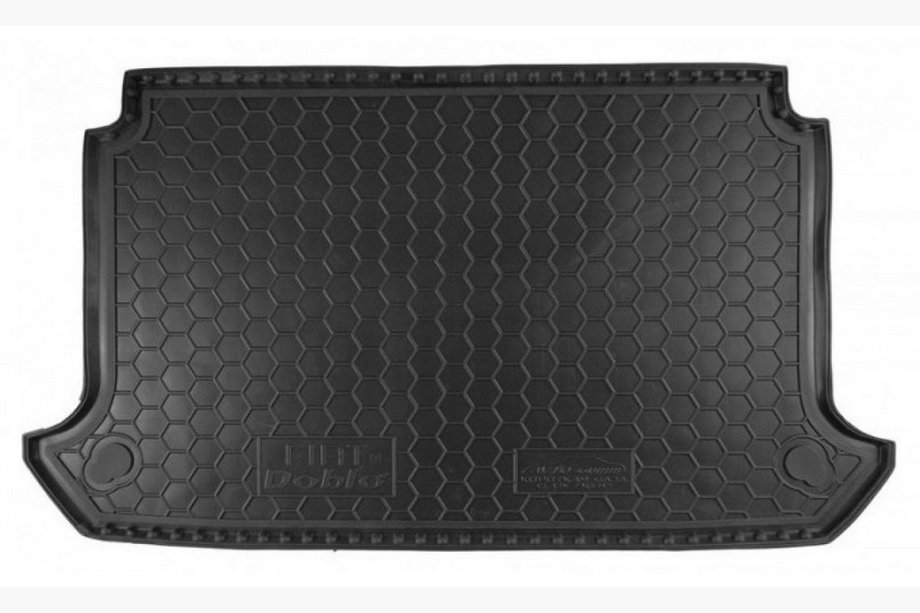 Fiat Doblo I 2001–2005 Kofferbakmat met net, korte wielbasis, 5 zitplaatsen (Autogumm, rubber) Image